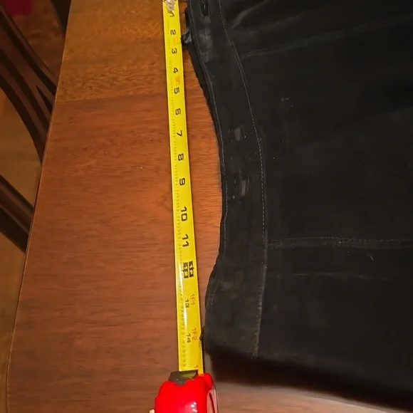 Etosha Black Seude Maxi Skirt Size Large Vintage 2000's - Picture 3 of 8